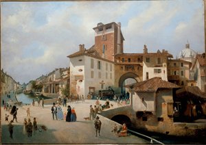 Vue de la porte Ticinese, Milan