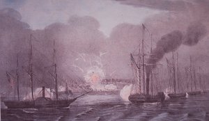 Guerre américano-mexicaine (1846-48), la marine américaine bombarde Veracruz