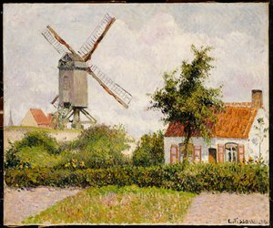Moulin à vent à Knokke, Belgique, 1894