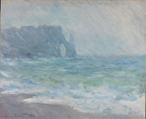 Pluie à Étretat