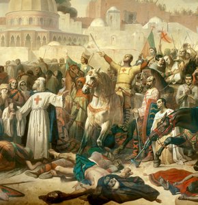 (détail) Première Croisade : La prise de Jérusalem par les croisés le 15/07/1099
