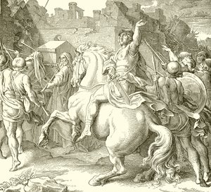 Josué encerclant les murs de Jéricho