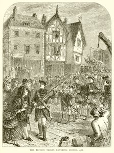 Les troupes britanniques entrant à Boston, 1768