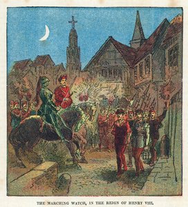 La garde en marche sous le règne du roi Henri VIII