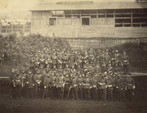 Portrait de groupe du bataillon des Royal Marines
