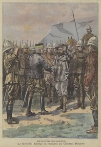 Une capitulation glorieuse : le général boer Piet Cronje se rendant au général Roberts après la bataille de Paarderberg