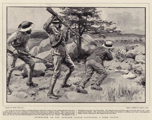 Rendez-vous ou mourrez! Police bourgeoise capturant un tireur boer