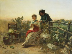 En temps de paix, par Gerolamo Induno, vers 1880