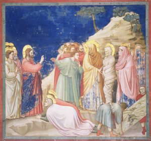 La Résurrection de Lazare, c.1305 (pré-restauration)