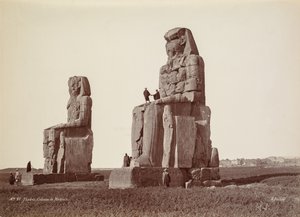 Thèbes, Les Colosses de Memnon, années 1870