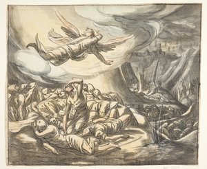 Ange avec une épée tirée