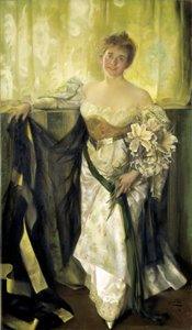 Alice Barney en satin blanc, 1894