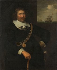 Portrait de Jan Cornelisz Meppel, lieutenant-amiral de Hollande et de Frise occidentale