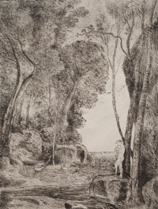 Le Petit Berger, impression originale 1855, imprimée en 1921