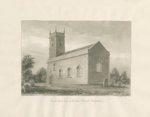 Église de Warslow : dessin sépia