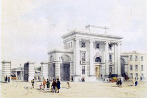 Entrée de la gare de Birmingham, 1838-39