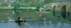 Le pont à Grez, 1883