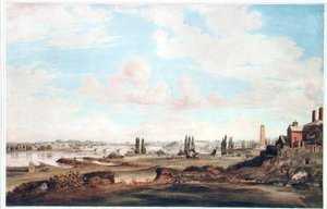 Vue de Philadelphie et de la rivière Schuylkill, vers 1816