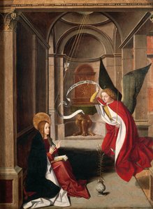 Annonciation, par Josse Lieferinxe (détail)
