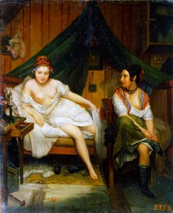 Deux filles, XIXe siècle