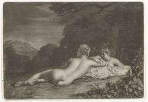 Paysage avec deux nymphes