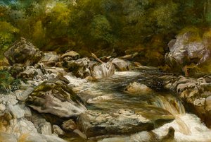 Cascade sur la rivière Conway, nord du Pays de Galles