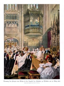 Mariage de la princesse Alexandra et du prince Edward, chapelle Saint-Georges à Windsor, 10 mars 1863