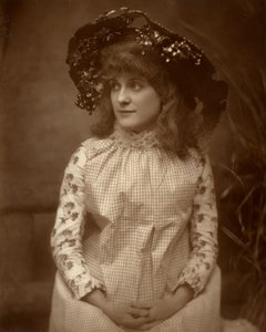 Minnie Palmer, actrice américaine, 1884