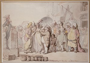 La vente des beautés anglaises aux Indes orientales, vers 1810