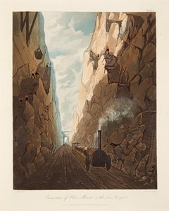 Excavation du Mont Olive, à 4 miles de Liverpool, 1831