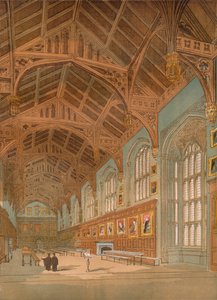 Salle de Christ Church, Oxford, vers 1845