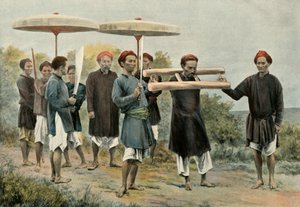 Condamné marchant au supplice, 1900