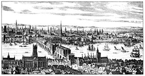 Vue générale de Londres, 1666