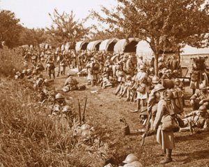 Départ, route vers Foix, France, vers 1914-1918