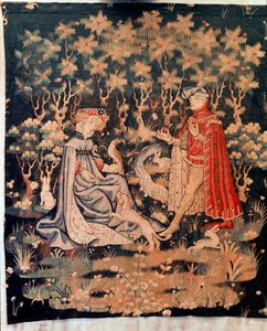 Scène galante, le don du cœur