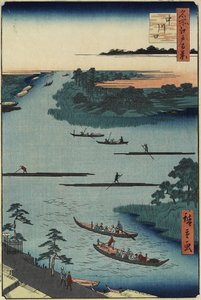 Embouchure de la rivière Nakagawa, mars 1857