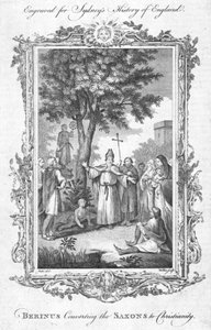 Berinus convertissant les Saxons au christianisme, vers 1774
