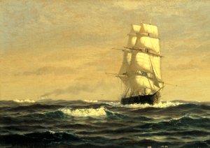 Voilier - au large de la côte du Maine