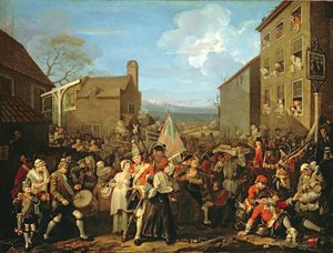 La marche des gardes à Finchley, 1750