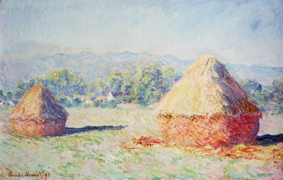 Meules de foin au soleil, effet du matin, 1891 - Claude Monet