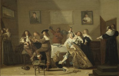 Scène de taverne - Dirck Hals